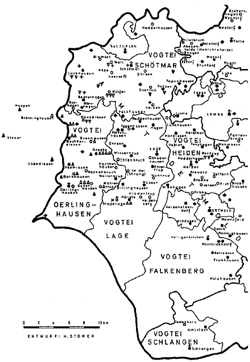 Westliche Vogteien der Grafschaft Lippe